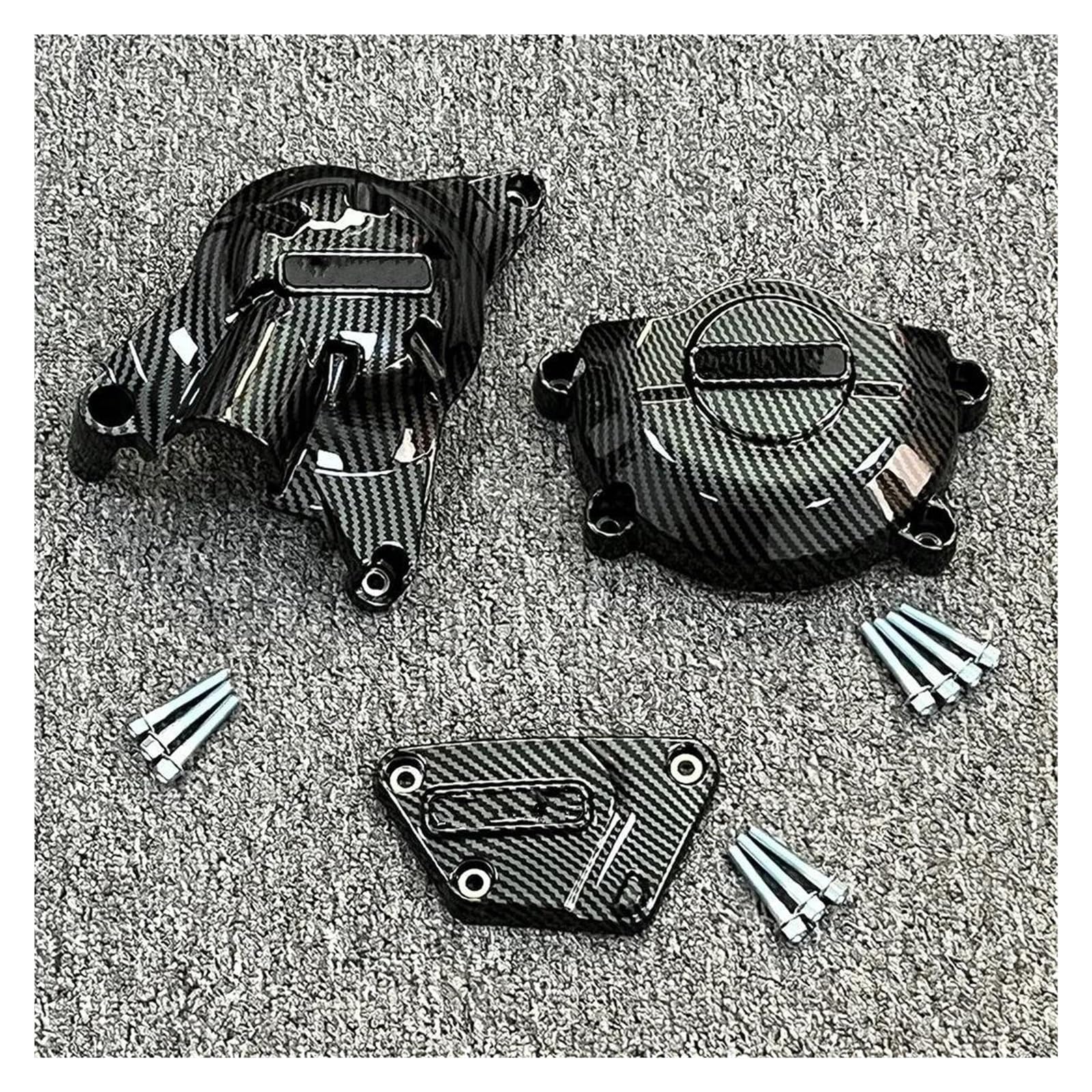 Schutzabdeckung für Motorstator Motorrad Motor Abdeckung YZF R6 2006~2023 For YAMAHA Motorrad Lichtmaschine Kupplung Schutz Abdeckung Zubehör Verkleidungsschutz(Carbon Fiber) von NPUQNLAH