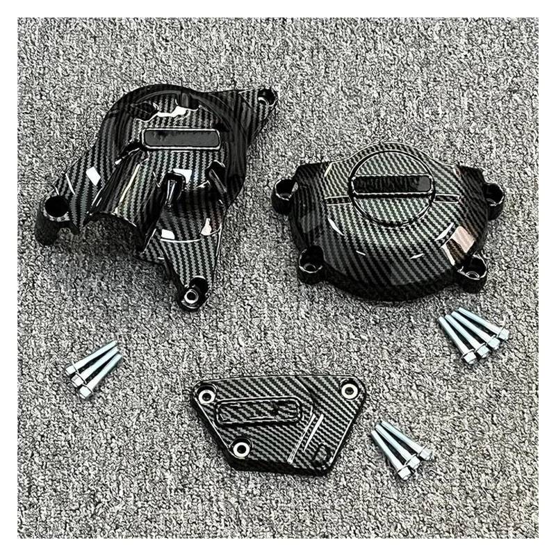 Schutzabdeckung für Motorstator Motorrad Motor Abdeckung YZF R6 2006~2023 For YAMAHA Motorrad Lichtmaschine Kupplung Schutz Abdeckung Zubehör Verkleidungsschutz(Carbon Fiber) von NPUQNLAH