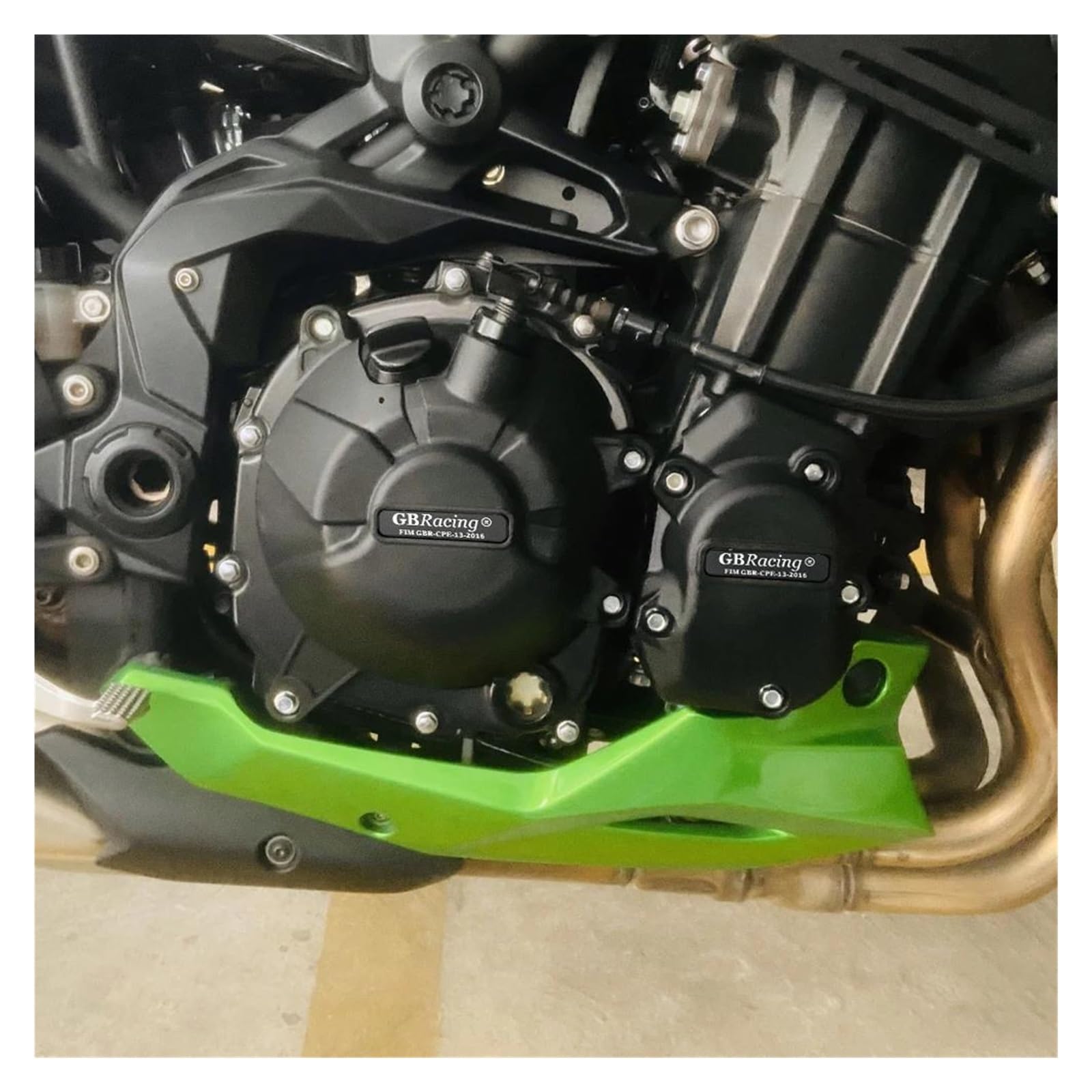 Schutzabdeckung für Motorstator Motorrad-Motorschutzabdeckungsset For Kawasaki NINJA 400 2018–2024 Verkleidungsschutz(Carbon-Look) von NPUQNLAH