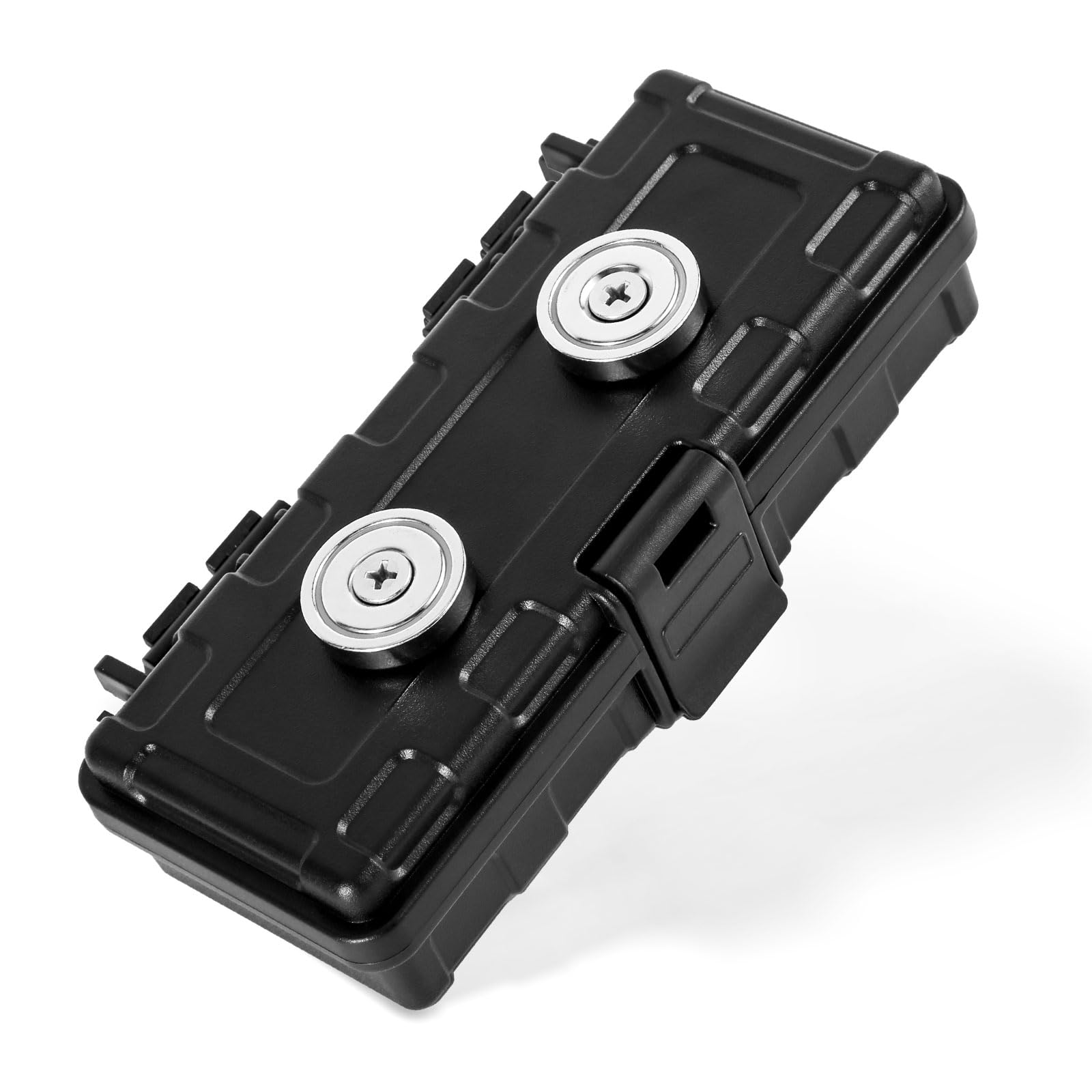 Magnetischer Schlüsselhalter unter Dem Auto, Magnetic Key Holder Box Magnetische Schlüsselhülle zum Verstecken für Fahrzeuge Outdoor Reisen Verstecken von Schlüsseln USB (Schwarz) von NQEUEPN