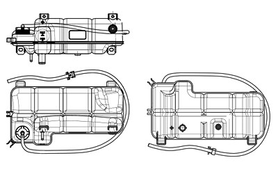 Nrf Ausgleichsbehälter, Kühlmittel [Hersteller-Nr. 454046] für Iveco von NRF