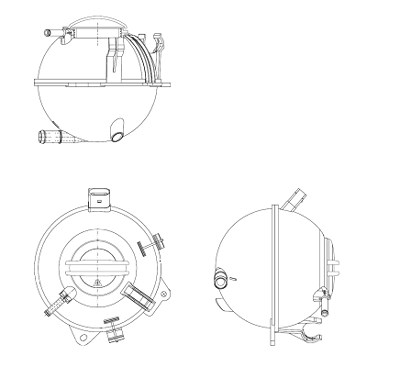 Nrf Ausgleichsbehälter, Kühlmittel [Hersteller-Nr. 454082] für Audi, Seat, Skoda, VW von NRF