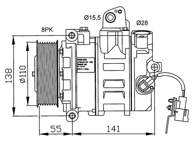 Nrf Kompressor, Klimaanlage [Hersteller-Nr. 32246] für Land Rover von NRF