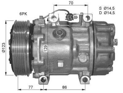 Nrf Kompressor, Klimaanlage [Hersteller-Nr. 32430] für Ford, Volvo von NRF