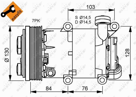 Kompressor, Klimaanlage NRF 32410 von NRF