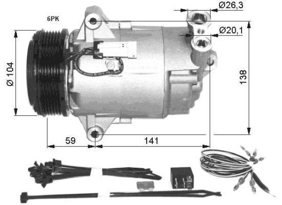 Kompressor, Klimaanlage NRF 32427 von NRF