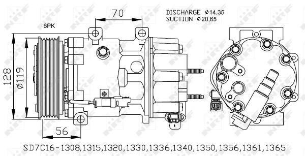 Kompressor, Klimaanlage NRF 32772 von NRF