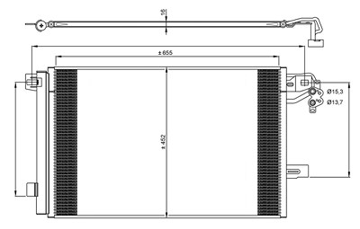 Nrf Kondensator, Klimaanlage [Hersteller-Nr. 350064] für VW von NRF