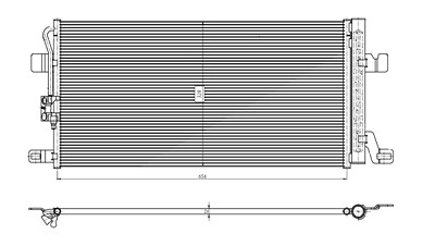 Nrf Kondensator, Klimaanlage [Hersteller-Nr. 350463] für Audi von NRF