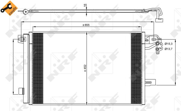 Kondensator, Klimaanlage NRF 350064 von NRF