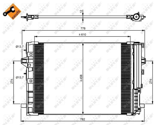 Kondensator, Klimaanlage NRF 350081 von NRF