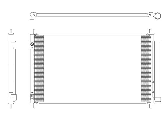 Kondensator, Klimaanlage NRF 350321 von NRF