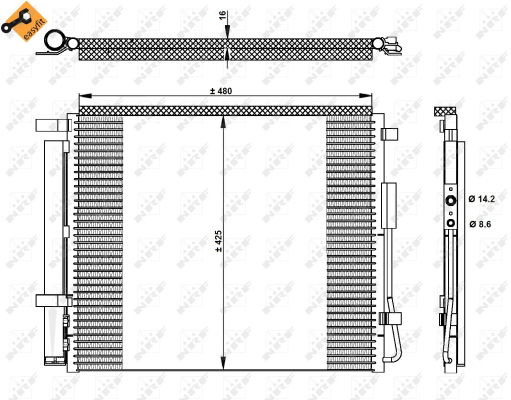 Kondensator, Klimaanlage NRF 350333 von NRF