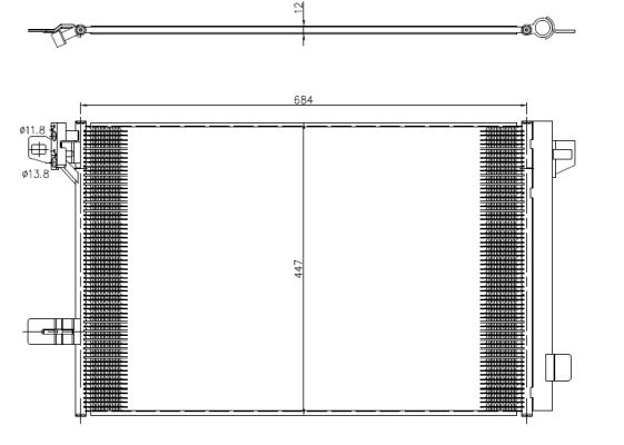 Kondensator, Klimaanlage NRF 350369 von NRF