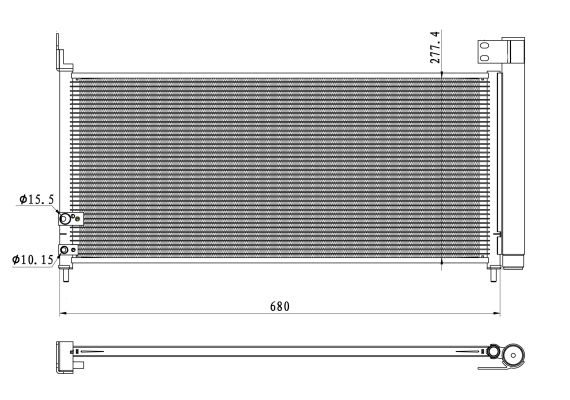 Kondensator, Klimaanlage NRF 350423 von NRF