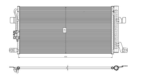 Kondensator, Klimaanlage NRF 350463 von NRF