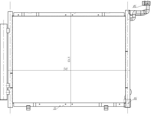 Kondensator, Klimaanlage NRF 350482 von NRF