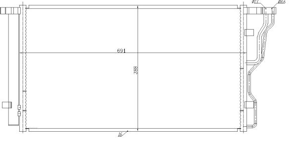 Kondensator, Klimaanlage NRF 350486 von NRF