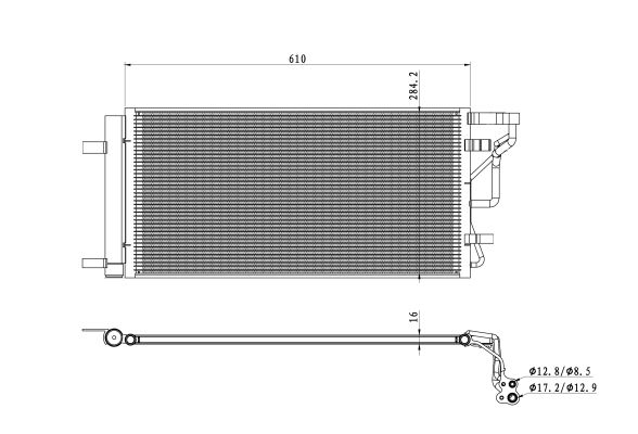 Kondensator, Klimaanlage NRF 350491 von NRF