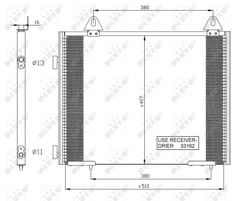 Kondensator, Klimaanlage NRF 35351 von NRF