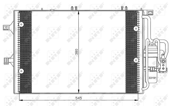 Kondensator, Klimaanlage NRF 35529 von NRF