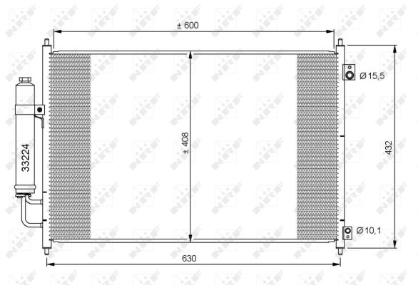 Kondensator, Klimaanlage NRF 35873 von NRF