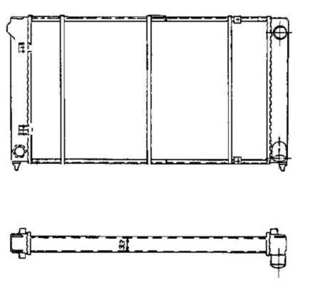 Kühler, Motorkühlung NRF 503003 von NRF