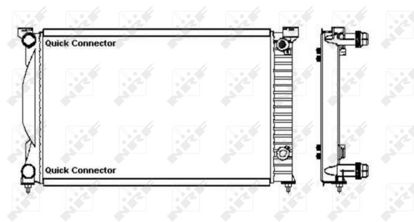 Kühler, Motorkühlung NRF 50543A von NRF