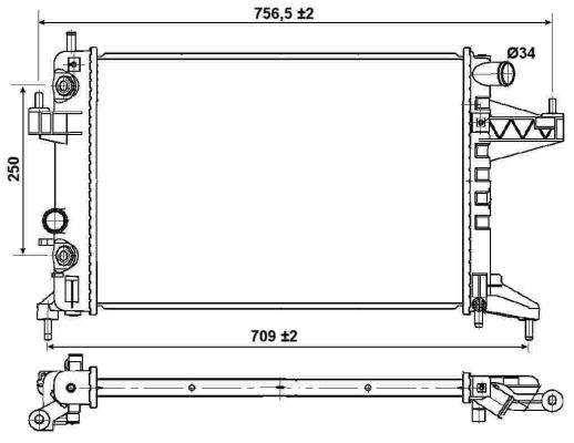 Kühler, Motorkühlung NRF 53035 von NRF