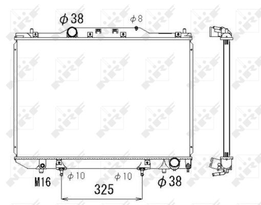 Kühler, Motorkühlung NRF 53319 von NRF
