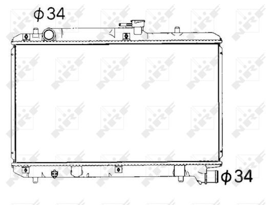 Kühler, Motorkühlung NRF 53351 von NRF