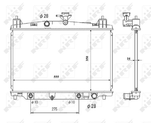 Kühler, Motorkühlung NRF 53850 von NRF