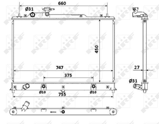 Kühler, Motorkühlung NRF 53904 von NRF