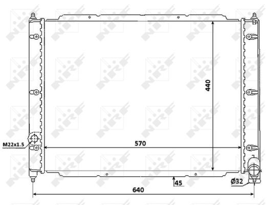 Kühler, Motorkühlung NRF 53944 von NRF