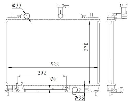 Kühler, Motorkühlung NRF 550015 von NRF