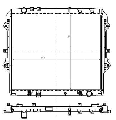 Kühler, Motorkühlung NRF 550032 von NRF