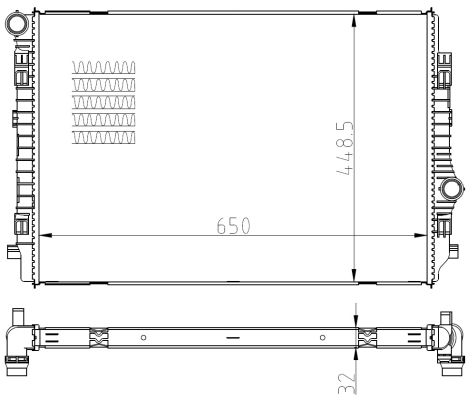 Kühler, Motorkühlung NRF 550081 von NRF