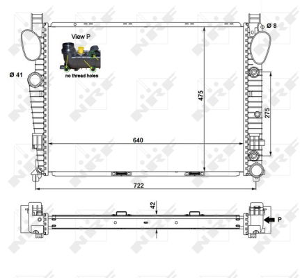 Kühler, Motorkühlung NRF 55325 von NRF