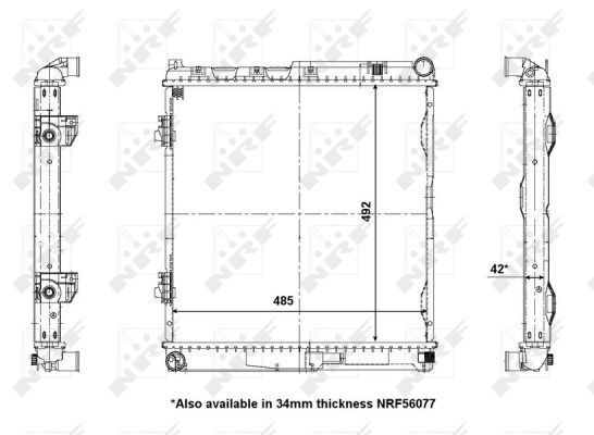 Kühler, Motorkühlung NRF 56141 von NRF