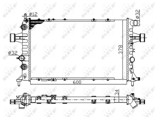 Kühler, Motorkühlung NRF 58178A von NRF