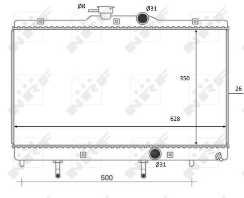 Kühler, Motorkühlung NRF 59078 von NRF