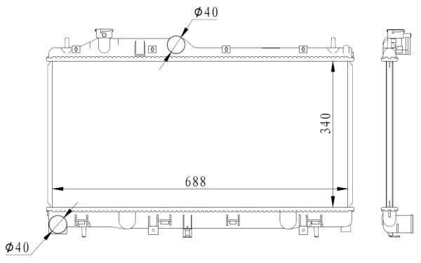 Kühler, Motorkühlung NRF 59116 von NRF