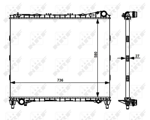 Kühler, Motorkühlung NRF 59174 von NRF