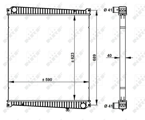 Kühler, Motorkühlung NRF 59212 von NRF