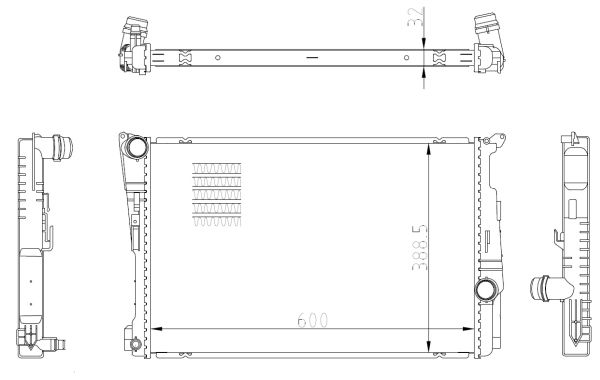 Kühler, Motorkühlung NRF 59228 von NRF