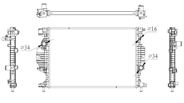 Kühler, Motorkühlung NRF 59284 von NRF