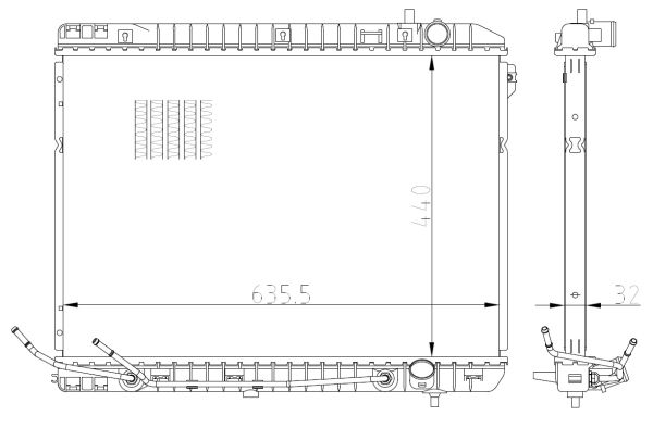 Kühler, Motorkühlung NRF 59297 von NRF