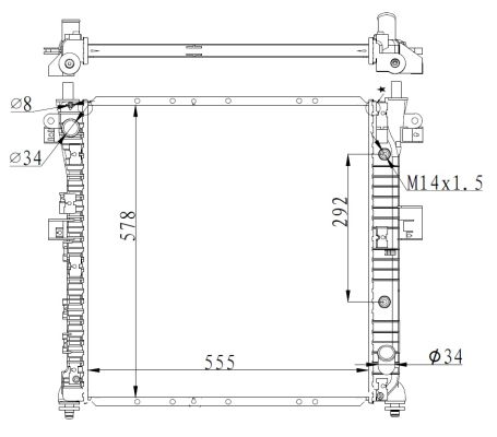 Kühler, Motorkühlung NRF 59342 von NRF