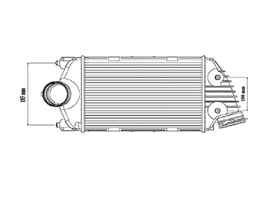 Nrf Ladeluftkühler [Hersteller-Nr. 30186] für Porsche von NRF