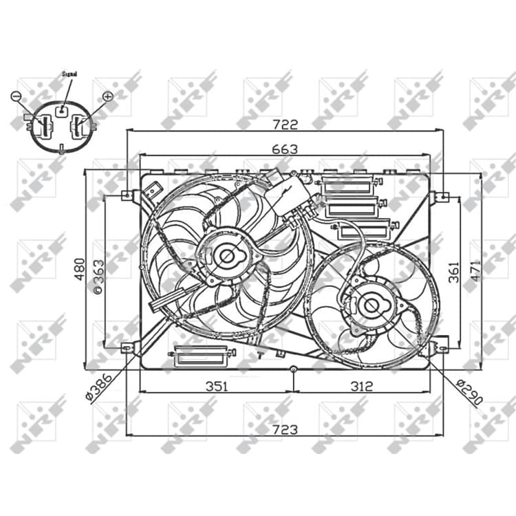 NRF K?hlerl?fter Land Rover Freelander von NRF